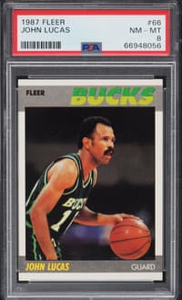 1987 FLEER BASKETBALL JOHN LUCAS artwork